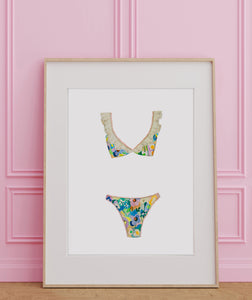 Faraway Meadow bikini print