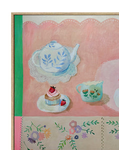 'Strawberry Teatime' Original Artwork