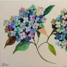 Load image into Gallery viewer, &#39;Hydrangea on Ivory&#39; - Original Artwork
