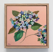 Load image into Gallery viewer, &#39;Hydrangea on peach&#39; - Original Artwork
