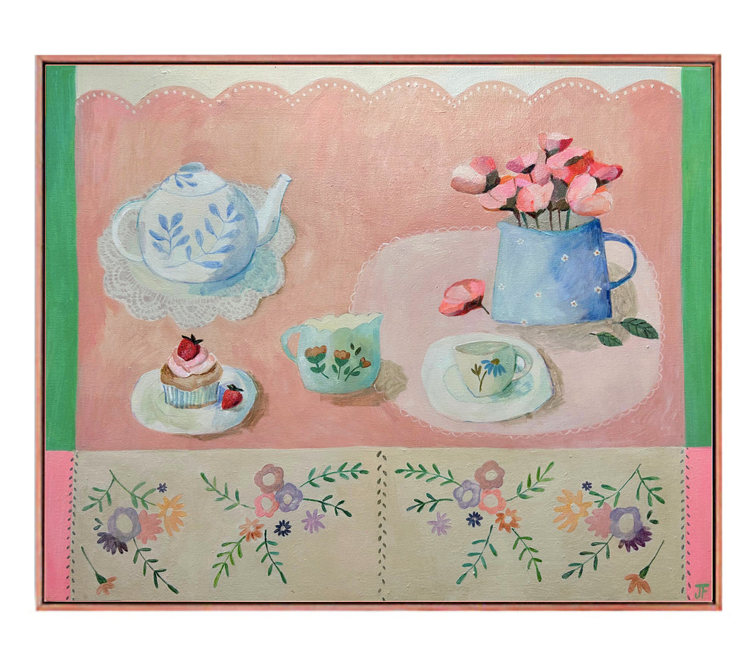 'Strawberry Teatime' Original Artwork