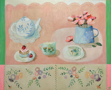 Load image into Gallery viewer, &#39;Strawberry Teatime&#39;- Giclee Fine Art Print
