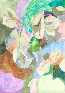 A3 Green Bouganvillea Print