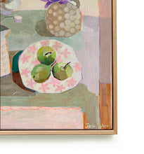 Load image into Gallery viewer, Pears on a Pretty Pink Plate - Giclee Fine Art Print
